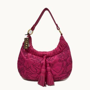 Fiore by Isabella Fiore Pink Stitch Flower Bag